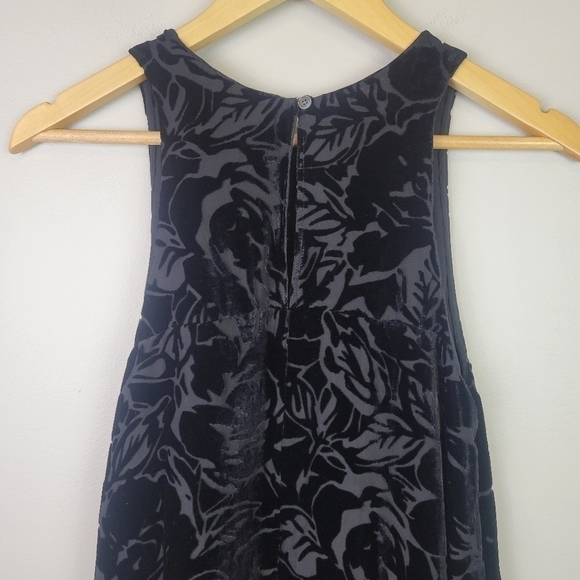 Aritzia Wildred Trompette Velvet  Sleeveless Dress Silk Black XS - Picture 6 of 12